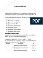 Operadores Básicos en Python