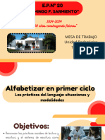 Alfabetizar en El Primer Ciclo. Las Prácticas Del Lenguaje Situaciones y Modalidades de Enseñanza