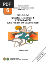 Sci6 - q1 - m1 - Appearance and Uses of Mixtures