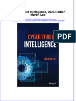 Cyber Threat Intelligence 2023 Edition Martin Lee Full Chapter PDF