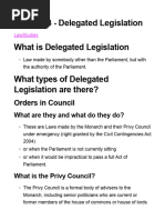 Chapter 3 - Delegated Legislation