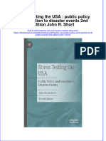 Stress Testing The Usa Public Policy and Reaction To Disaster Events 2Nd Edition John R Short Full Chapter PDF