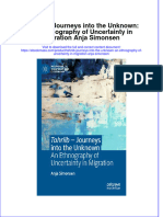 (Download PDF) Tahriib Journeys Into The Unknown An Ethnography of Uncertainty in Migration Anja Simonsen Full Chapter PDF