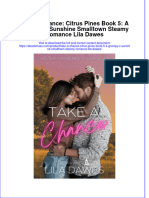 (Download PDF) Take A Chance Citrus Pines Book 5 A Grumpy X Sunshine Smalltown Steamy Romance Lila Dawes Full Chapter PDF