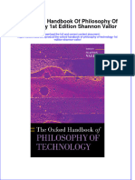 (Download PDF) The Oxford Handbook of Philosophy of Technology 1St Edition Shannon Vallor Full Chapter PDF