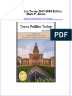 (Download PDF) Texas Politics Today 2017 2018 Edition Mark P Jones Full Chapter PDF