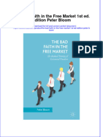 The Bad Faith in The Free Market 1St Ed Edition Peter Bloom Full Chapter PDF