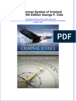 (Download PDF) The American System of Criminal Justice 16Th Edition George F Cole Full Chapter PDF