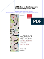 Emassfile - 655the Crisis of Method in Contemporary Analytic Philosophy Avner Baz Full Chapter PDF