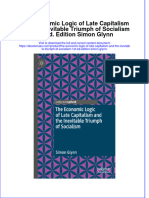 The Economic Logic of Late Capitalism and The Inevitable Triumph of Socialism 1St Ed Edition Simon Glynn Full Chapter PDF