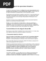 Etapa de Operaciones Formales o Abstractas