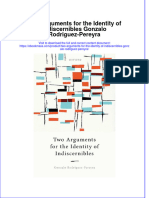 (Download PDF) Two Arguments For The Identity of Indiscernibles Gonzalo Rodriguez Pereyra Full Chapter PDF