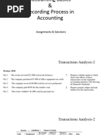 Accounting Basics Assignments & Solutions