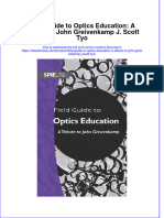 Field Guide To Optics Education A Tribute To John Greivenkamp J Scott Tyo Full Chapter PDF