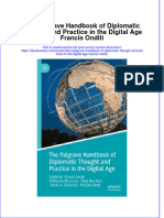 (Download PDF) The Palgrave Handbook of Diplomatic Thought and Practice in The Digital Age Francis Onditi Full Chapter PDF