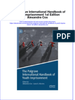 The Palgrave International Handbook of Youth Imprisonment 1St Edition Alexandra Cox Full Chapter PDF