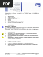 Installation and Operating Instruction PM - Ball - Valve - EN - 0