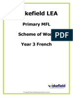 French Scheme of Work Year 3