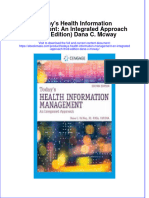 (Download PDF) Todays Health Information Management An Integrated Approach Third Edition Dana C Mcway Full Chapter PDF