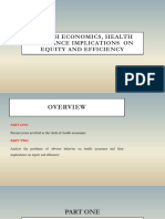 Topic 3 - Health Economics, Health Ins. Implications On Equity & Efficiency-1