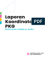 Laporan Koordinator PKG: Penilaian Kinerja Guru