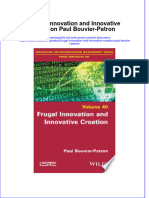 Frugal Innovation and Innovative Creation Paul Bouvier Patron Full Chapter PDF