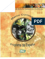 Marco Curricular Del Programa de Español