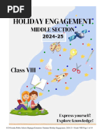 Grade VIII Holiday Engagement 2024-25