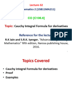 Maths 2 - L32 - Cauchy Integral Deriv