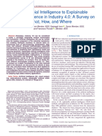 From Artificial Intelligence To Explainable Artificial Intelligence in Industry 4.0 A Survey On What How and Where