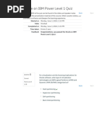 Oracle On IBM Power Level 1 Quiz - Attempt Review