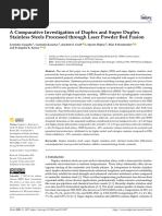 A Comparative Investigation of Duplex and Super Duplex SS Processed Through LPBF