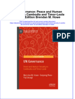 Un Governance Peace and Human Security in Cambodia and Timor Leste 1St Ed Edition Brendan M Howe Full Chapter PDF