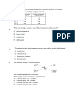 NUCLEAR PHYSIC MCQ PAPER Igcse Physics