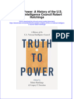 Truth To Power A History of The U S National Intelligence Council Robert Hutchings Full Chapter PDF