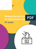 Ressources en Civisme Et Citoyenneté Pour La 10e Année