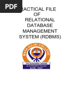 Rdbms File