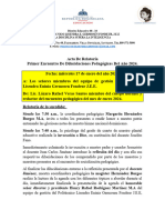 Acta de Relatoria Grupo Pedagogico PLGF