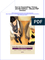 Introduction To Counseling Voices From The Field 8Th Edition Version Full Chapter PDF