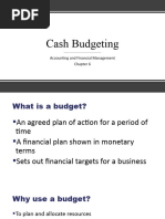 Cash Budgeting