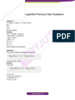 JEE Main Maths Logarithm Previous Year Questions With Solutions