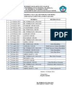 Jadwal Petugas Dan Pembina Upacara Januari