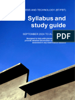 BT - FBT S24-A25 Syllabus and Study Guide - Final