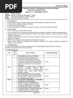 T-103 Fin. Acctng (Trimester-I) 2023-25 - Course Outline