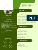 Beige Dark Gray Minimalist Web Developer Resume