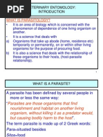 Veterinary Entomology:: What Is Parasitology?