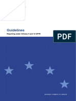 Guidelines: Reporting Under Articles 4 and 12 SFTR