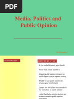 Lecture 10 - Media, Politics and Public Opinion