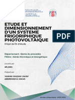 Rapport de PFE GTE: Chambre Froide Photovoltaique (Elhaouzi & Ouazzani)