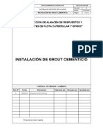 Procedimiento de Instalación de Grout